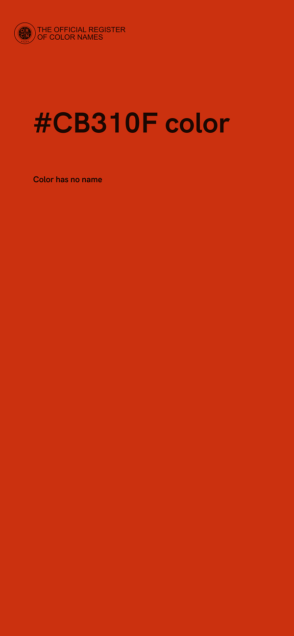 #CB310F color image