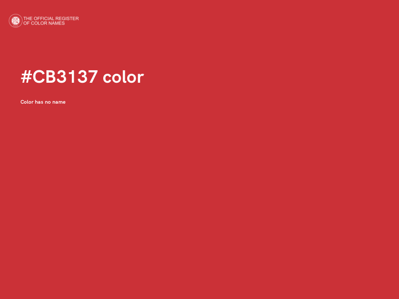 #CB3137 color image