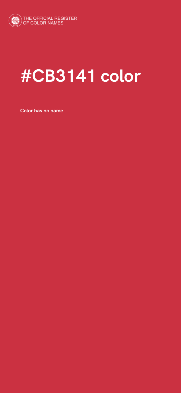#CB3141 color image