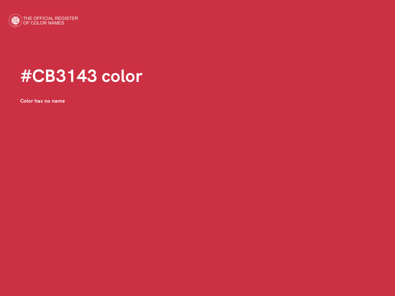 #CB3143 color image