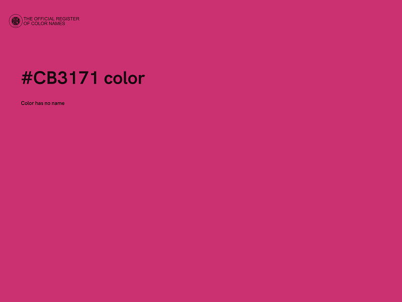 #CB3171 color image