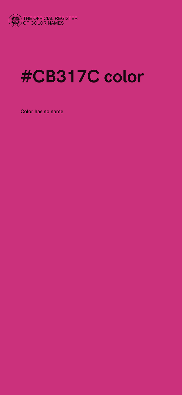 #CB317C color image
