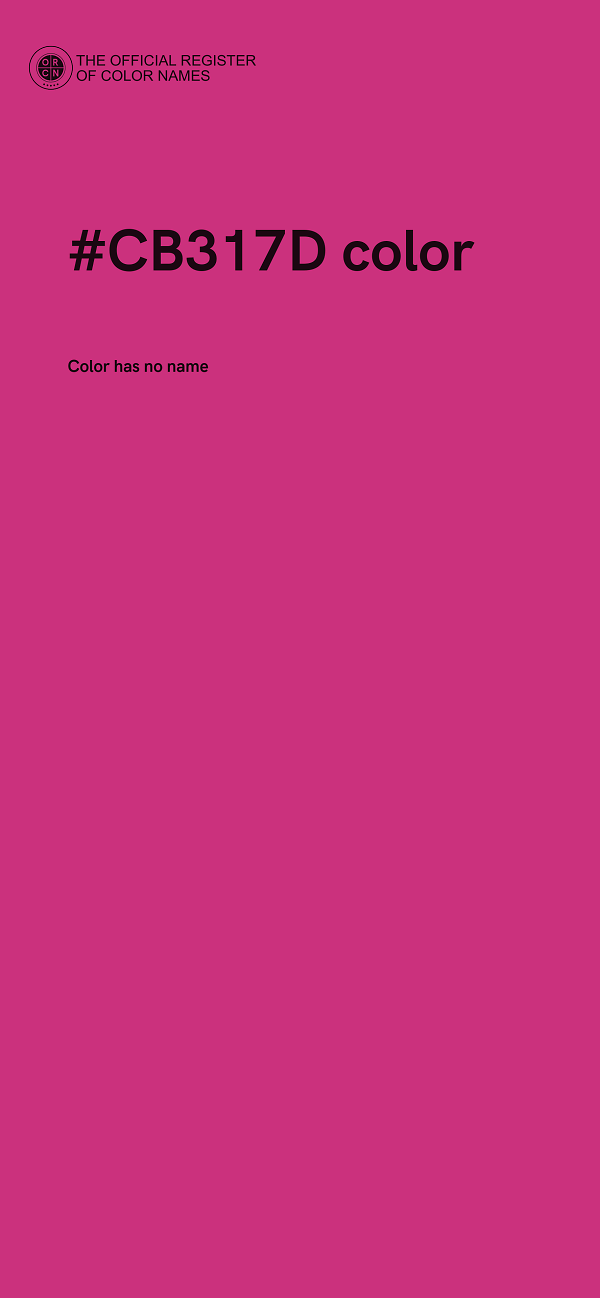 #CB317D color image