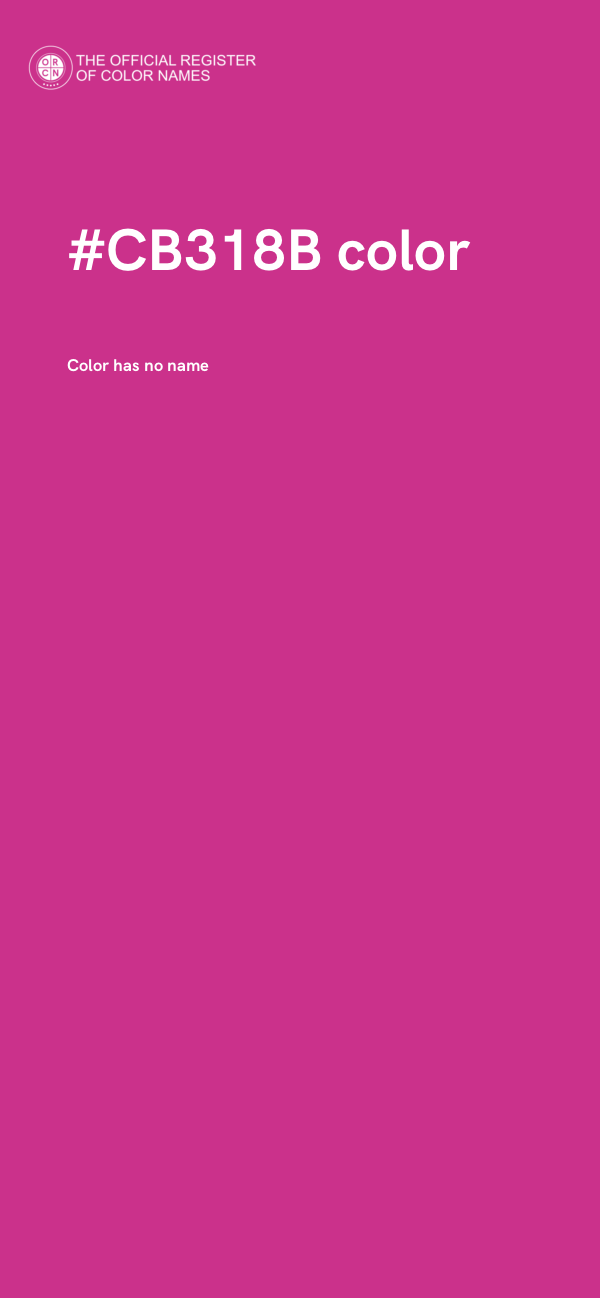 #CB318B color image