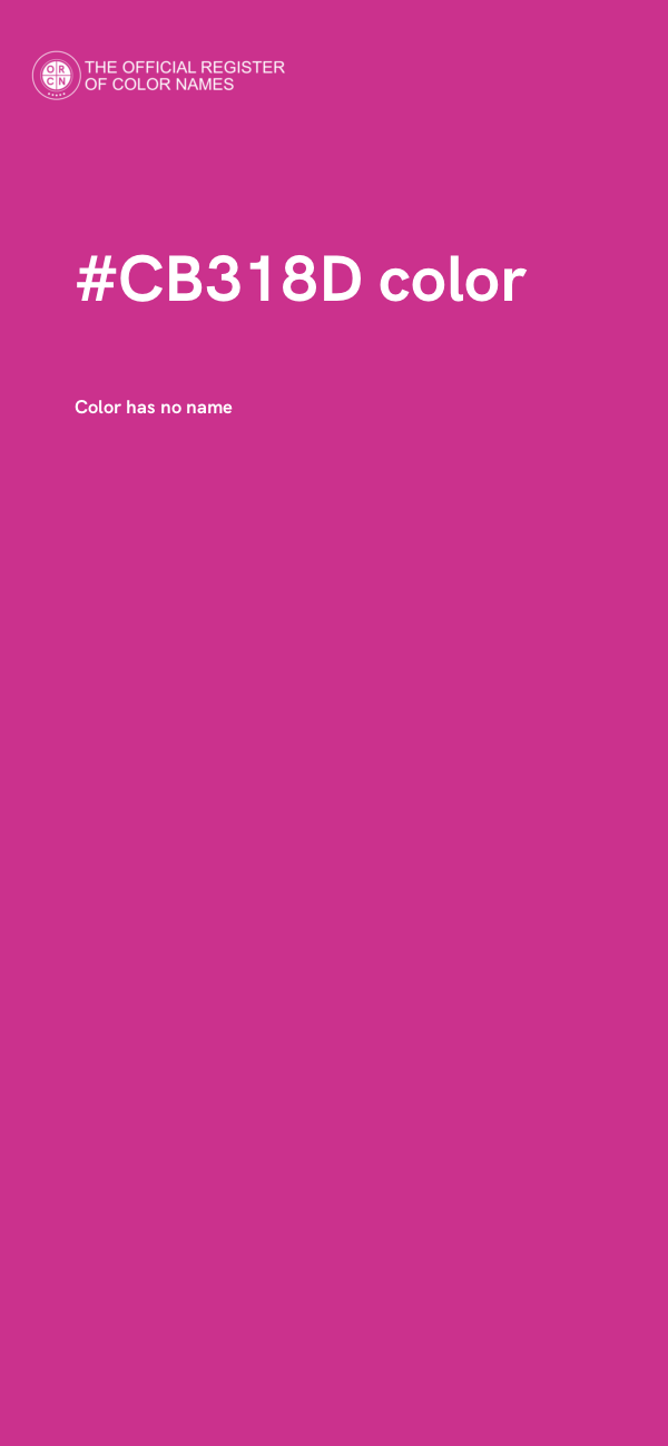 #CB318D color image