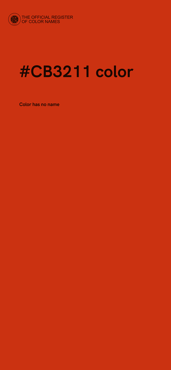 #CB3211 color image
