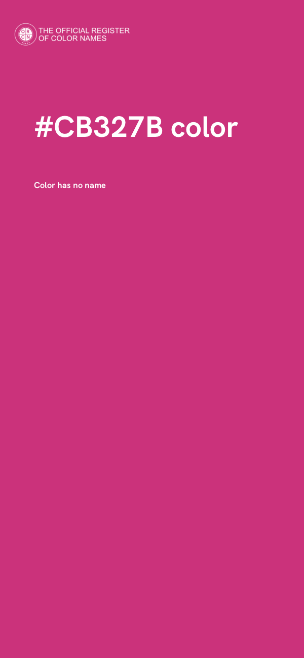 #CB327B color image