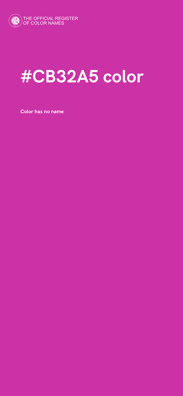 #CB32A5 color image
