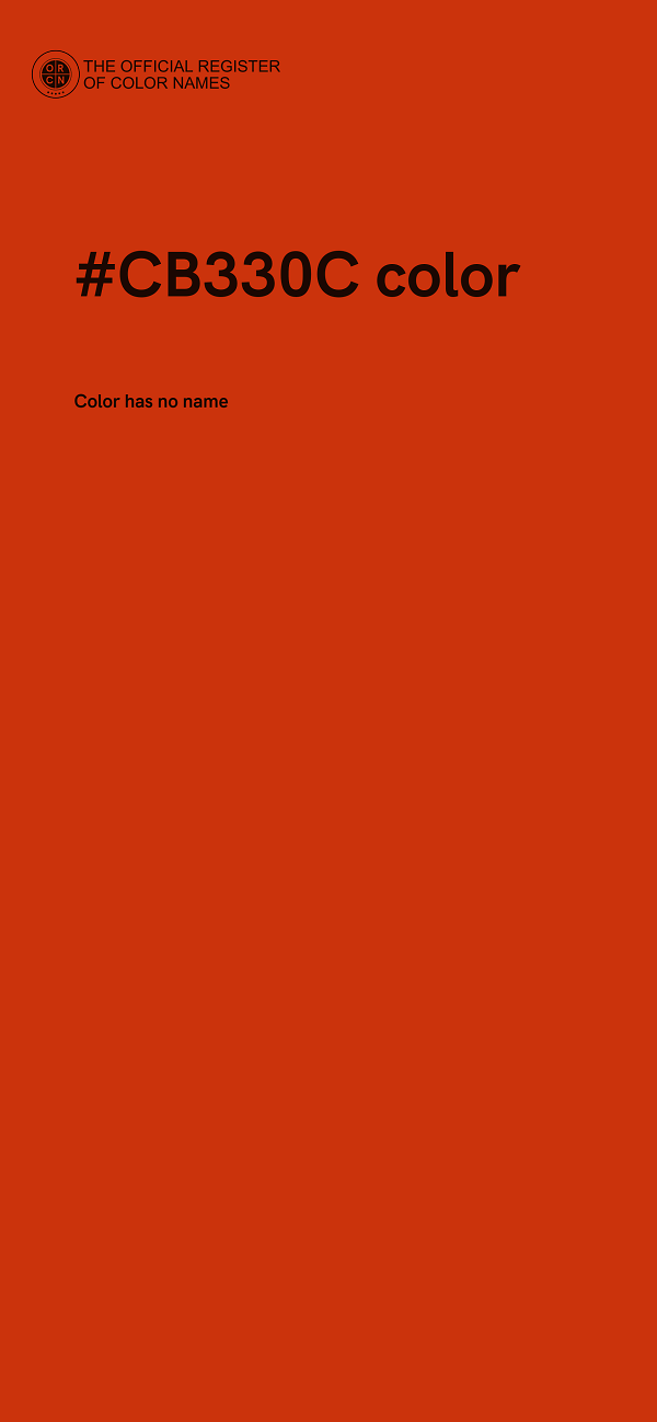 #CB330C color image