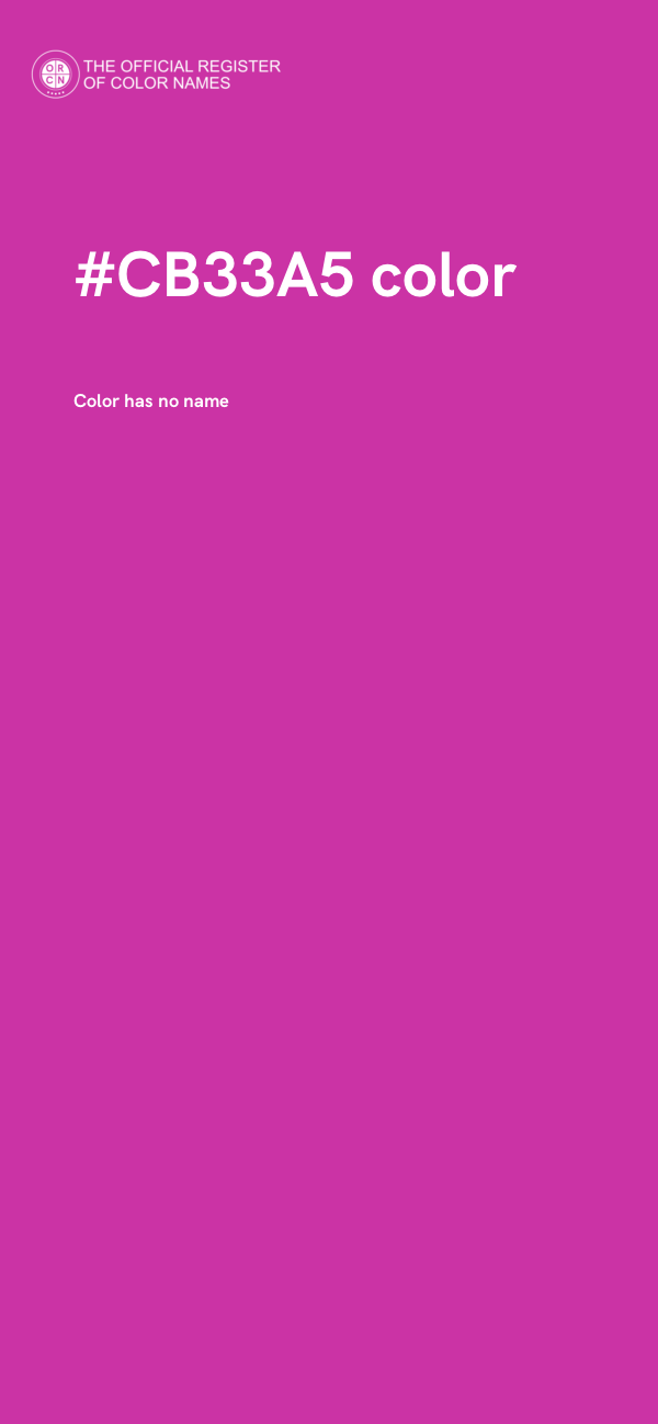 #CB33A5 color image