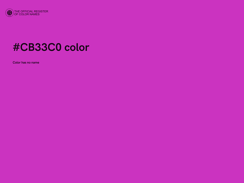 #CB33C0 color image