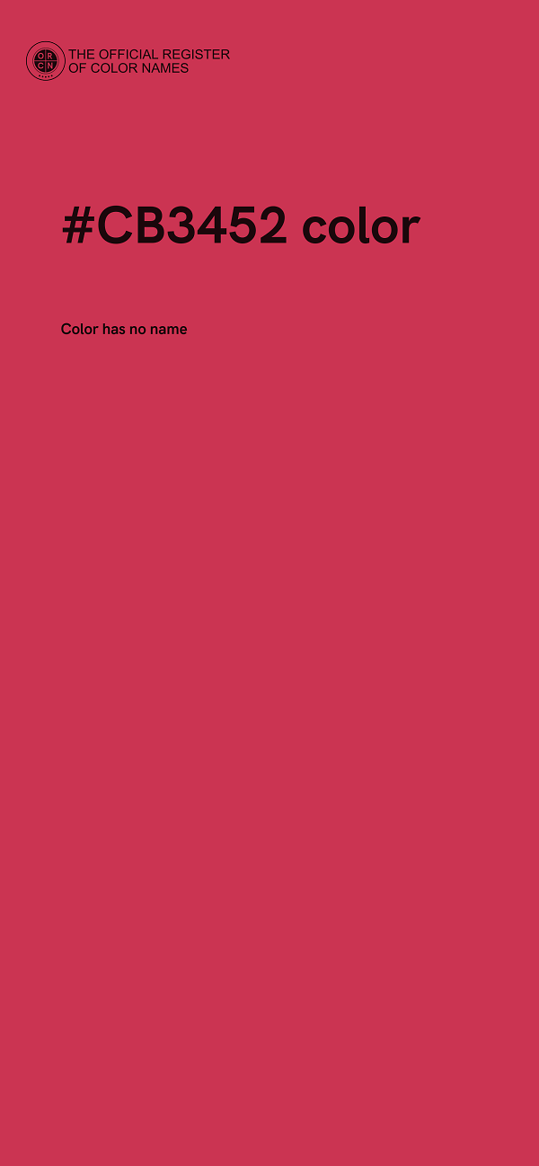#CB3452 color image