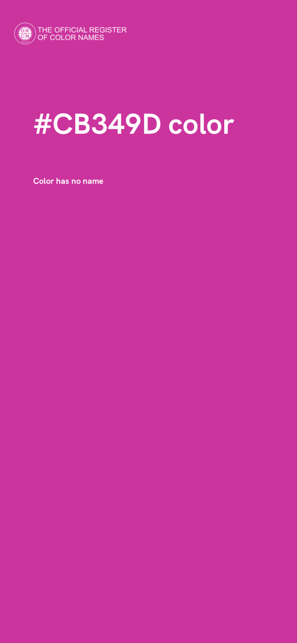 #CB349D color image