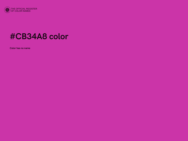 #CB34A8 color image