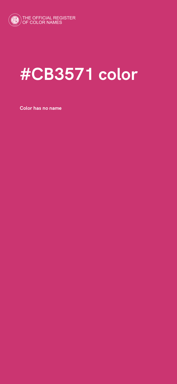 #CB3571 color image