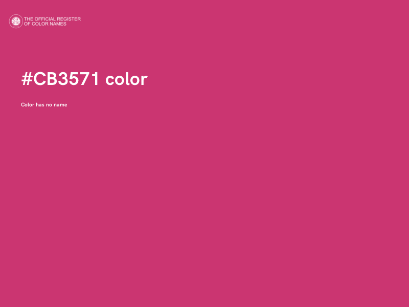 #CB3571 color image