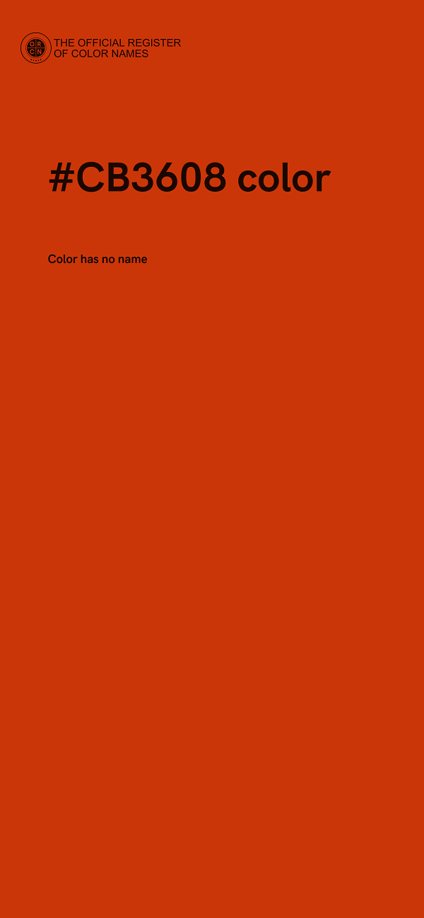 #CB3608 color image