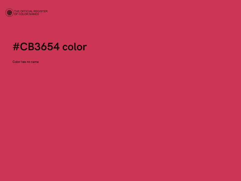 #CB3654 color image