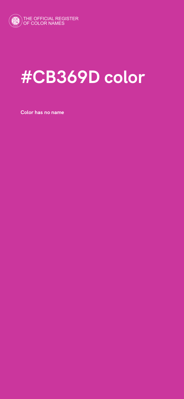 #CB369D color image