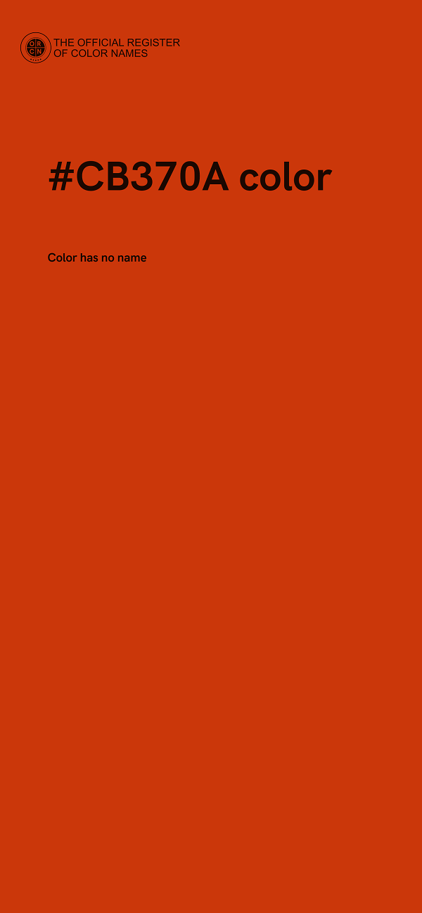 #CB370A color image