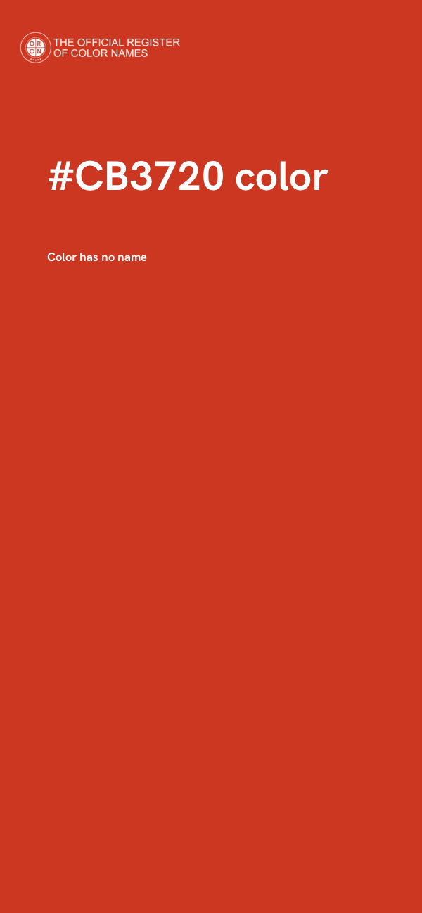 #CB3720 color image