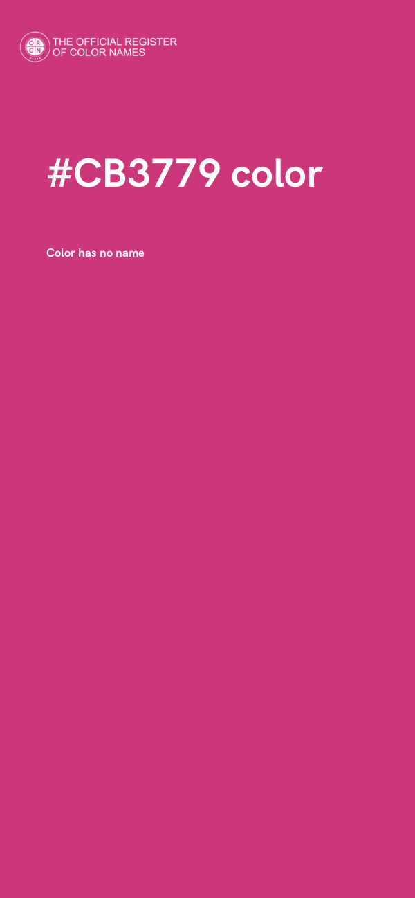 #CB3779 color image