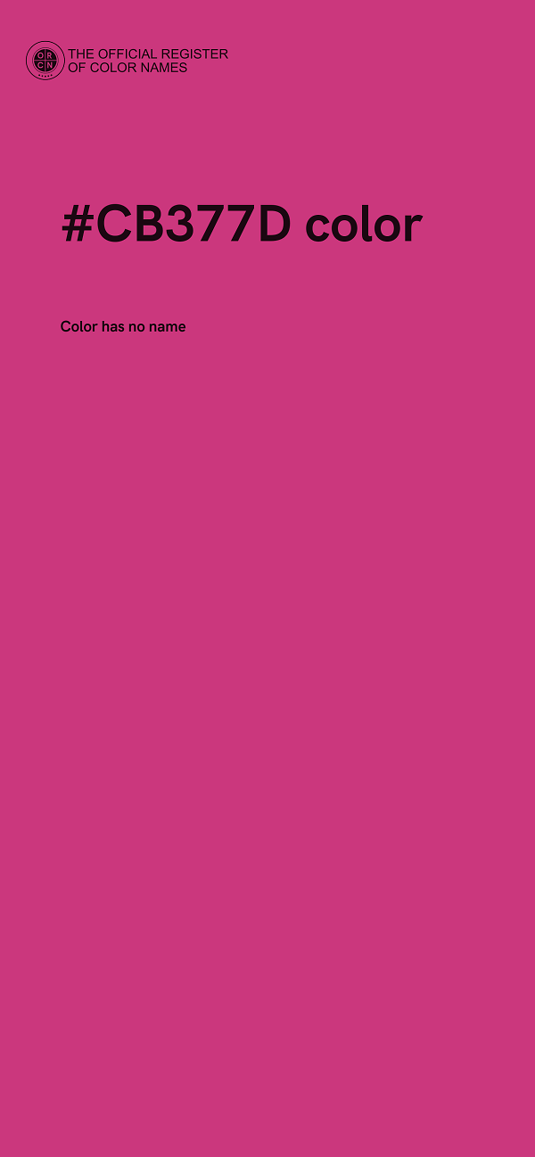 #CB377D color image