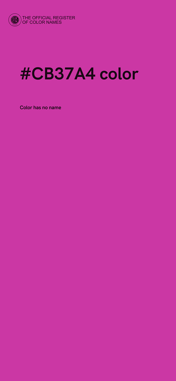 #CB37A4 color image