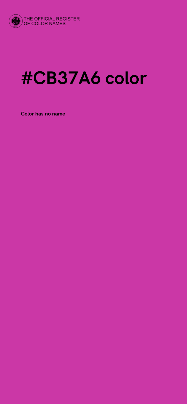 #CB37A6 color image