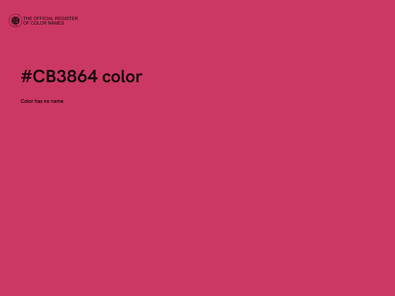 #CB3864 color image