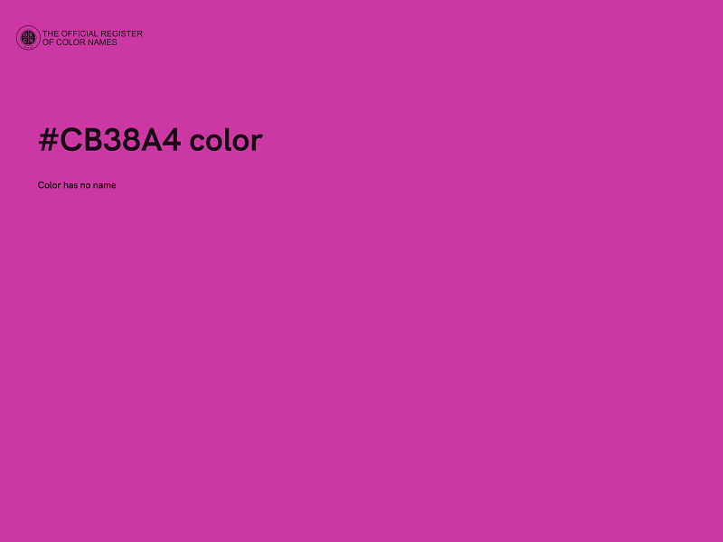 #CB38A4 color image