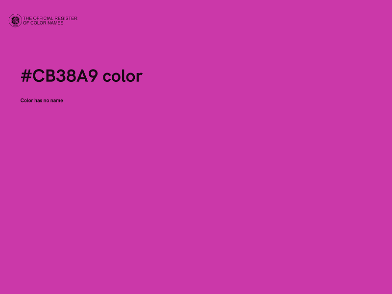 #CB38A9 color image