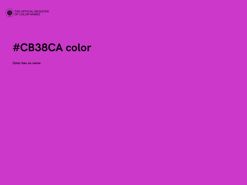 #CB38CA color image