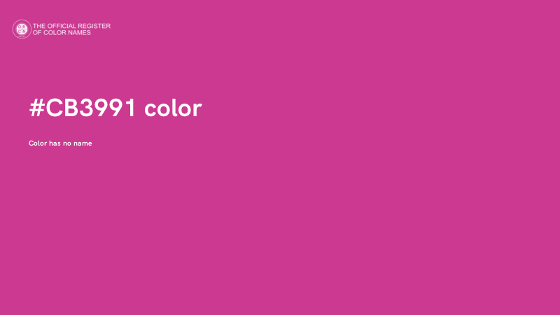 #CB3991 color image