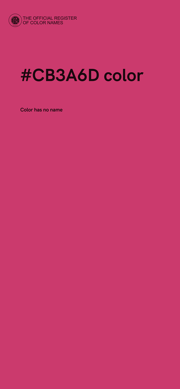 #CB3A6D color image
