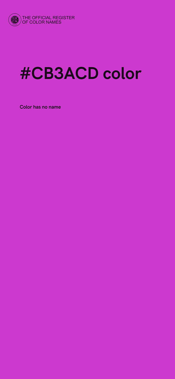 #CB3ACD color image