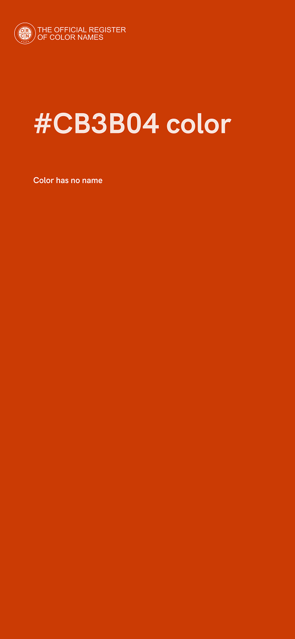 #CB3B04 color image