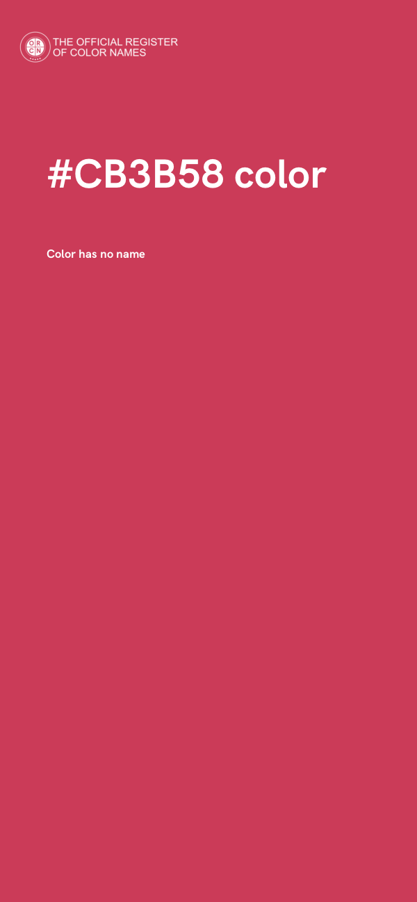 #CB3B58 color image