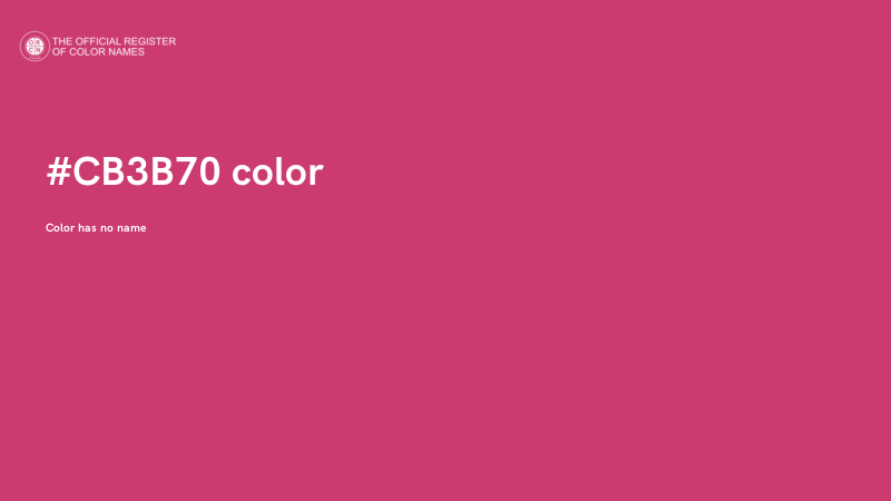 #CB3B70 color image