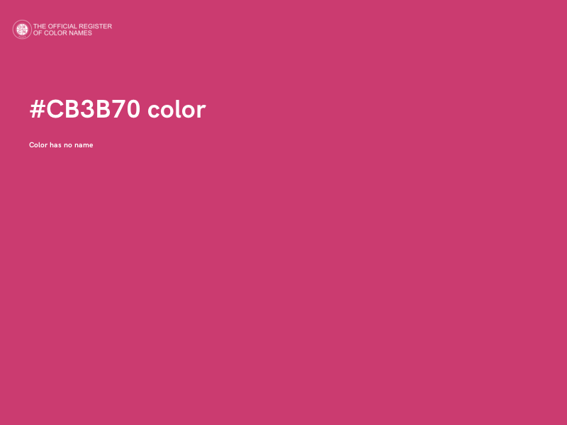 #CB3B70 color image