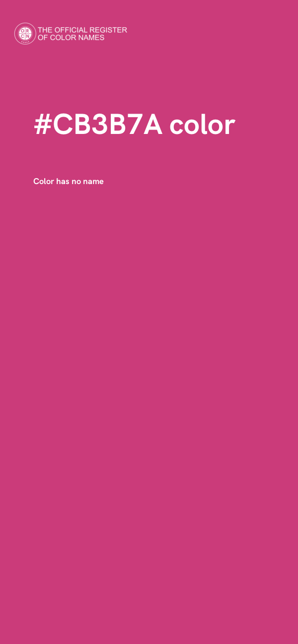#CB3B7A color image