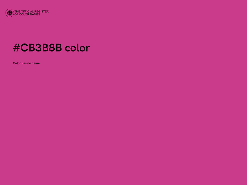 #CB3B8B color image