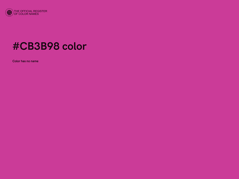 #CB3B98 color image