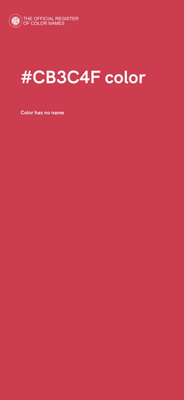 #CB3C4F color image