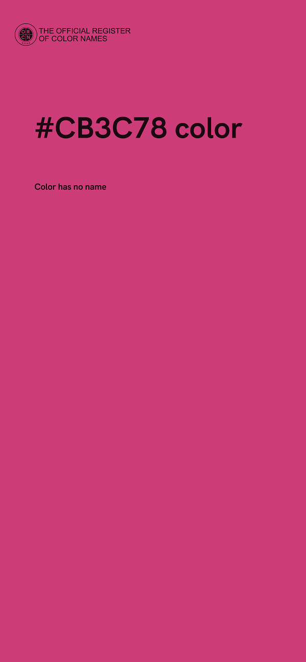 #CB3C78 color image