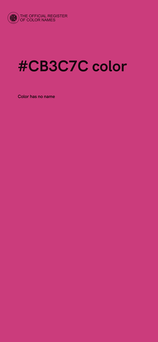 #CB3C7C color image