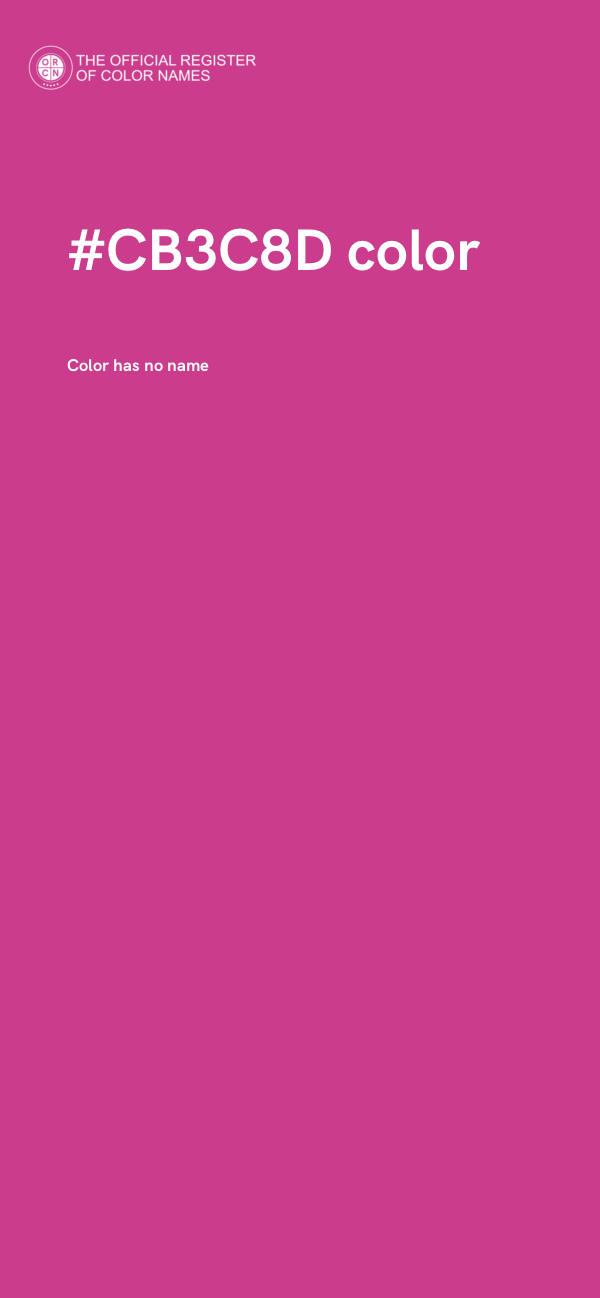 #CB3C8D color image