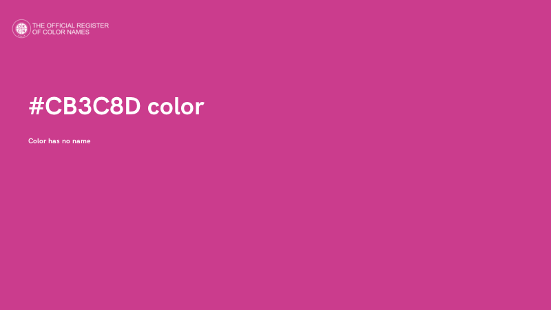 #CB3C8D color image