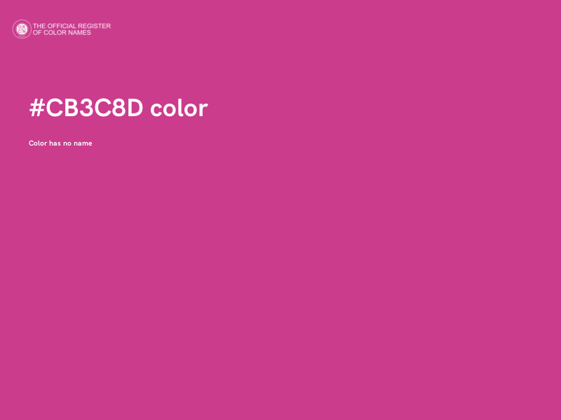 #CB3C8D color image