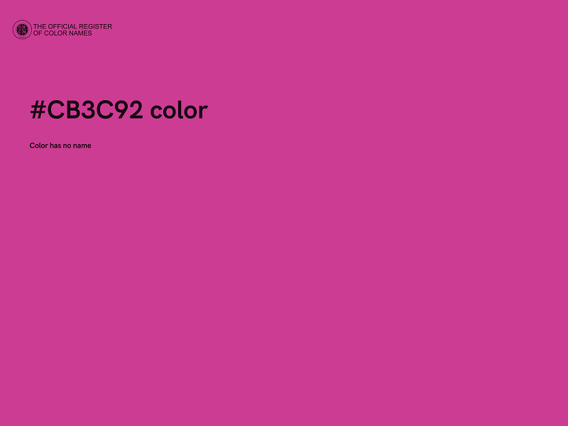 #CB3C92 color image